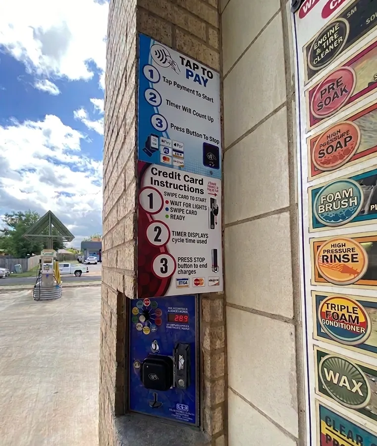 Car Wash Payment Area